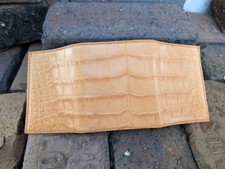 Wild Alligator TriFold Wallet croc gator swamp leather hide Tri Formal SP5