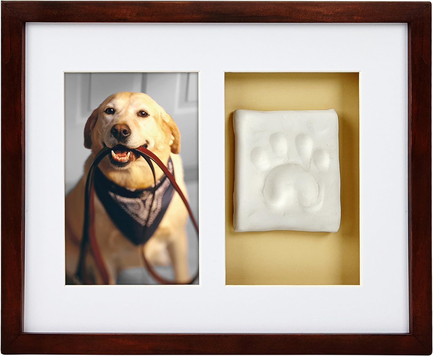 - Kit per Impronta Della Zampa Di Cane O Gatto E Cornice Da Parete, Regalo per G