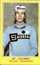 figurina Campioni dello Sport Panini 1970-71 # 107 Felice Gimondi Ciclismo