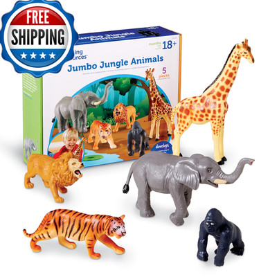 Learning Resources Jumbo Jungle Animals Animal Toys For Kids Safari Animals 5