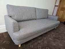 Homebase 3 Seater fabric Sofa in Grey hardly used