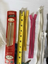 Sewing Lot 40  Zippers Some Vintage Assorted Colors and Brands See Photos