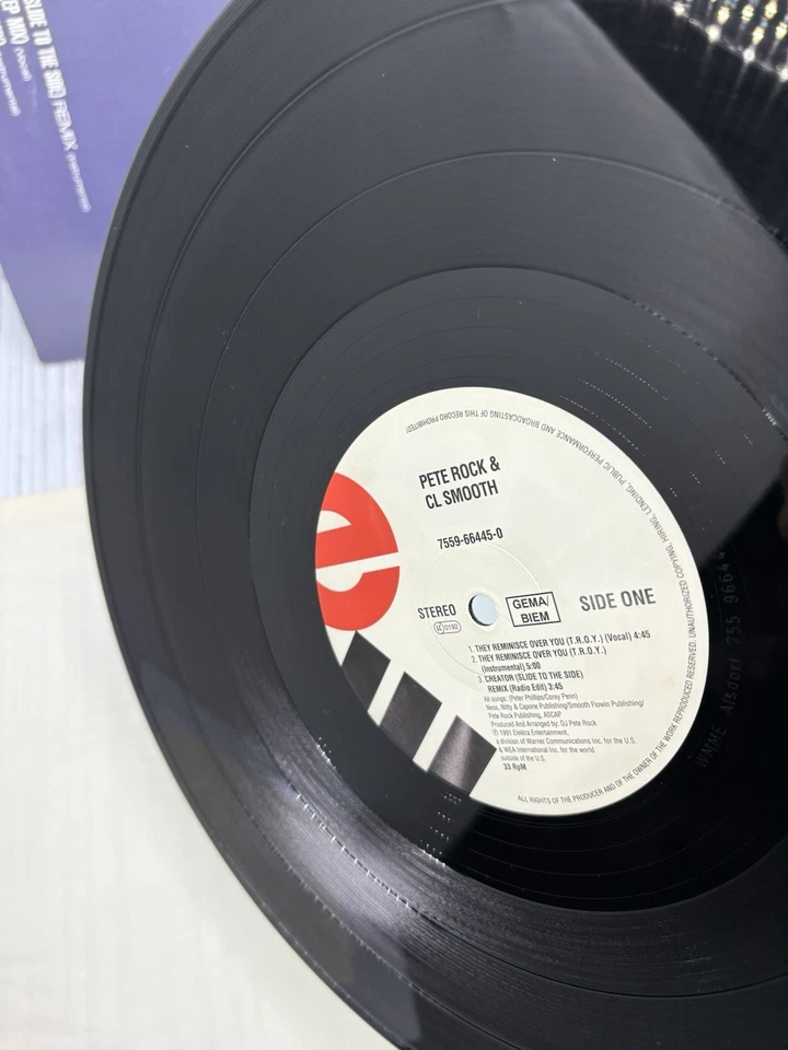 Pete Rock & C.L. Smooth: They Reminisce Over You 1992 SINGLE 0-66445 Vinyl LP Foto 4 de 4