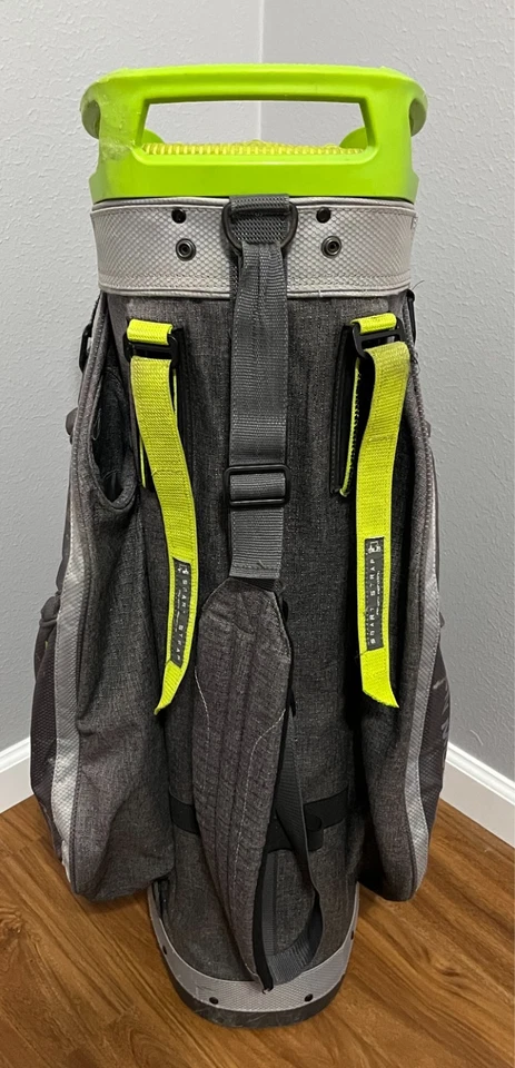 SUN MOUNTAIN C-130 14-Way Golf Cart Bag Lightweight Black/Grey/Neon Green - Image 3 of 4