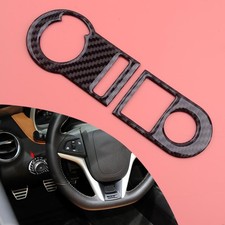 Carbon Fiber Headlight Switch Cover Trim Fit For Chevrolet Camaro 2010-2015