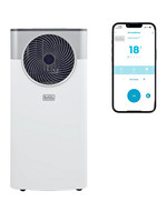 BLACK+DECKER 7000 BTU Smart App 3-in-1 Portable Air Conditioning Unit - White 