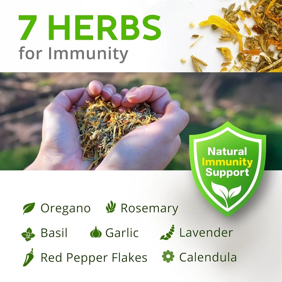 Suplemento de hierbas Buff Clucks para pollos de patio trasero para el bienestar diario - EE. UU. Foto 3 de 4