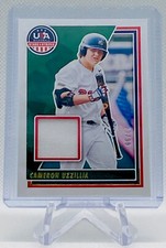 2022 USA Stars & Stripes Cameron Uzzillia Game-Worn Material Relic 23/99 USAM-CU