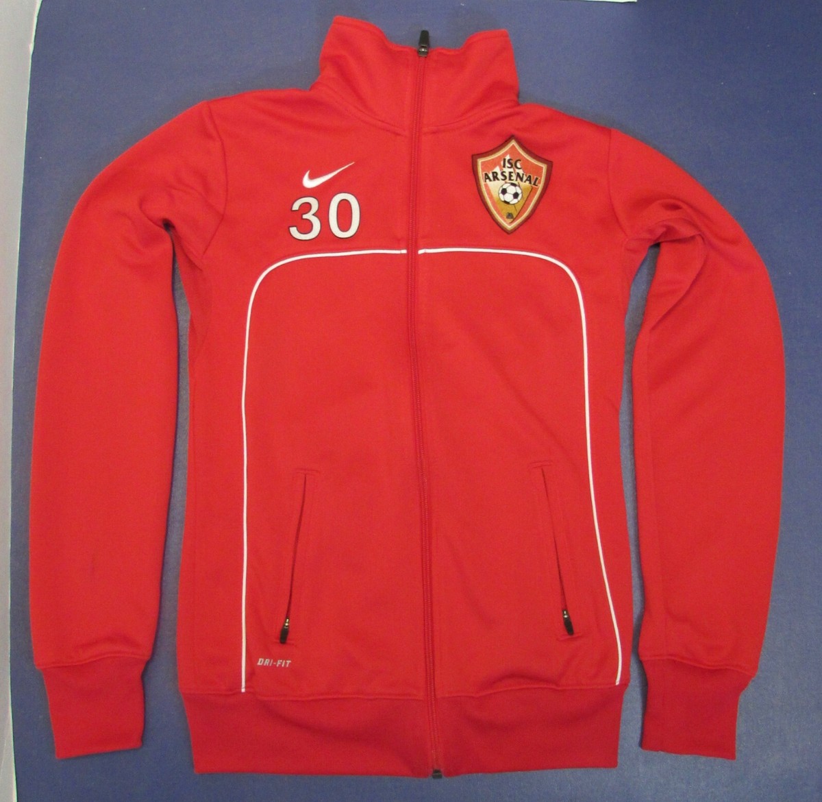 Nike Arsenal ISC Dri Fit Full Zip Soccer Jacket | eBay