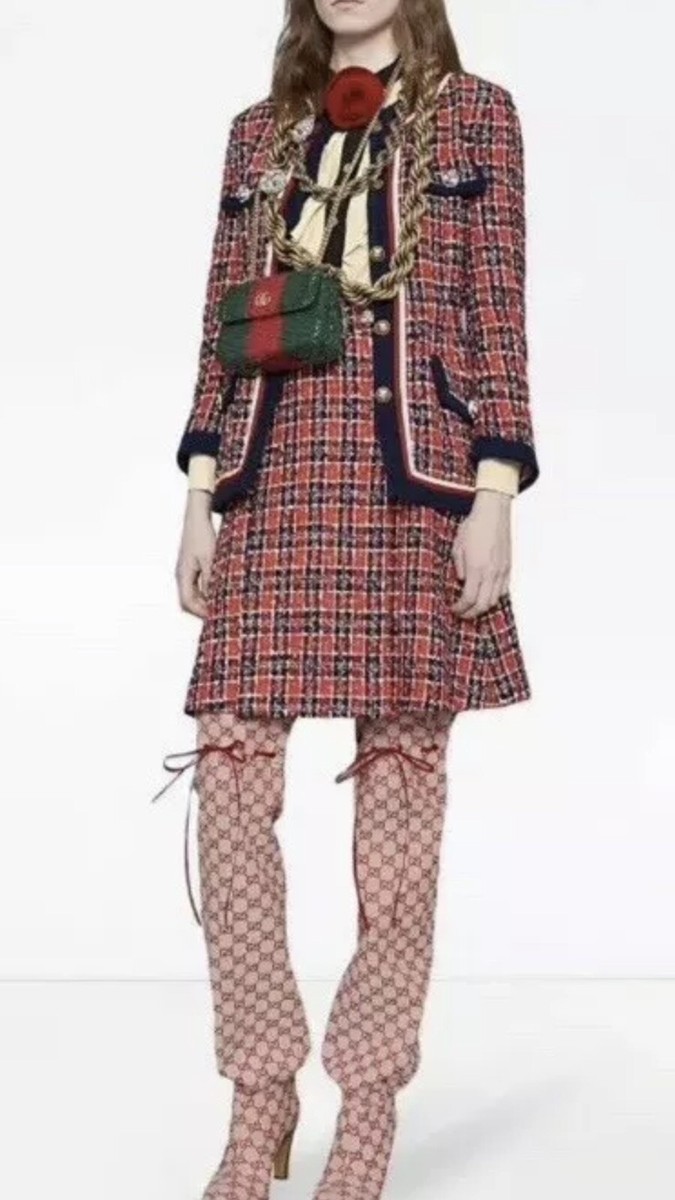 GUCCI★素敵!Multicolor Tweed Check Jacket 100% Authentic GUCCI Multicolor Tweed Check Jacket $4600+Tax