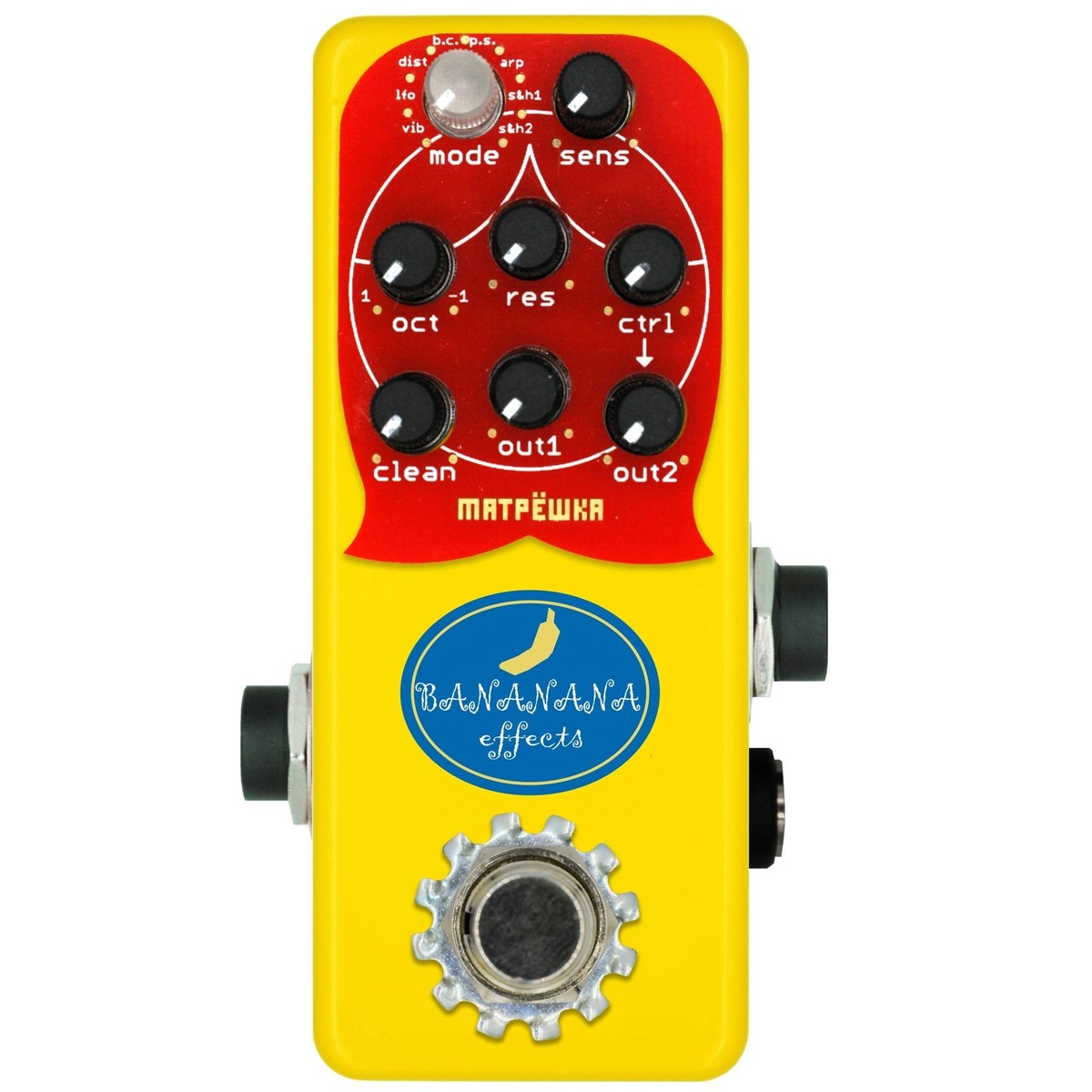 ベース Bananana Effects BASS SYNTH MATRYOSHKA BANANANA effects/MATRYOSHKA BASS SYNTH Pedal for bass Made in