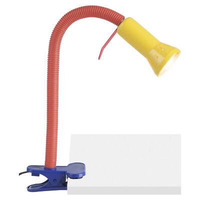Brilliant ''Flex'' Klemmleuchte Bunt mit Flexarm, Kinderzimmer 1x E14