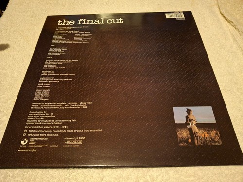 PINK FLOYD - THE FINAL CUT VINYL LP A1 - Foto 6 di 15