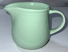 Lynns Stoneware- Concentric Sea Mist Creamer 3.5" Tall X 3.5" Wide- Near Mint