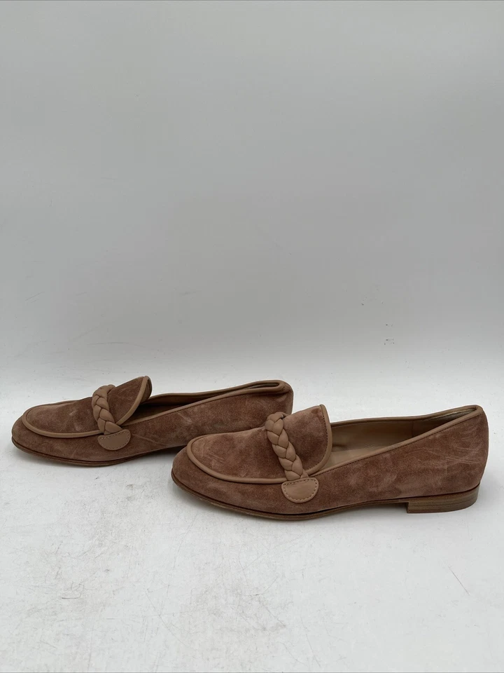 Mocasines para mujer Gianvito Rossi Belem gamuza marrón talla 36 Foto 4 de 4