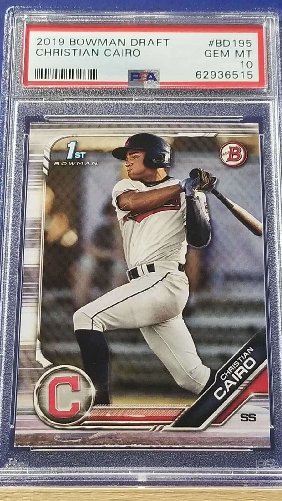 Christian Cairo - 2019 Bowman Draft Paper PSA 10