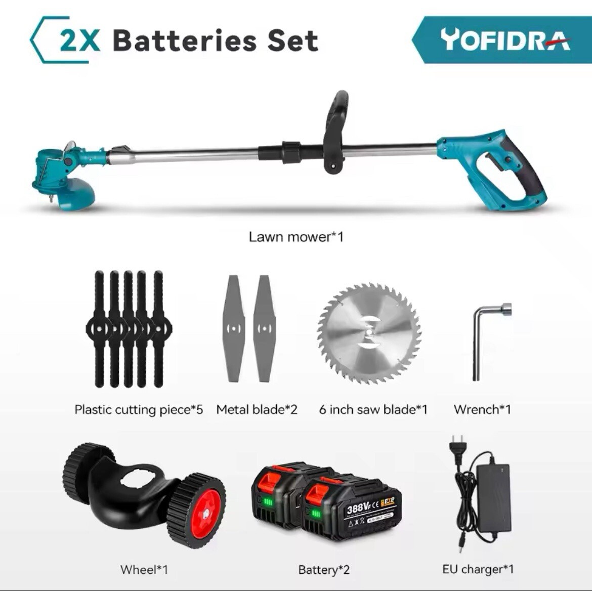 Potatore Telescopico a Batteria Professionale: Kit Giardinaggio 2 pz