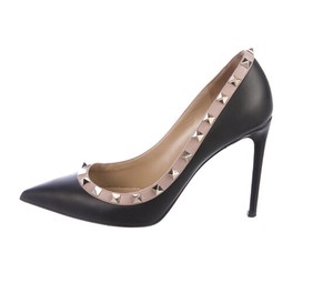 valentino rockstud black shoes