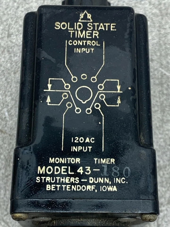 USED STRUTHERS DUNN SOLID STATE TIMER 43-180 - Image 2 of 4