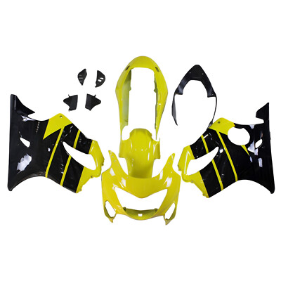 Fairing Body Kit For Honda CBR600F4 1999 2000 Injection Yellow Black Bodywork