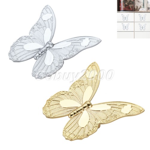 Butterfly Cupboard Door Cabinet Pull Handles Kitchen Drawer Wardrobe Knobs Hot - Picture 2 of 14