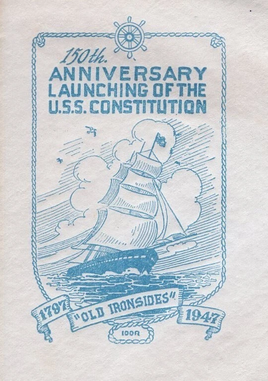 USPS #951 1947 USS Constitution 150th Harry Ioor Cachet FDC ST3464 - Image 2 of 4