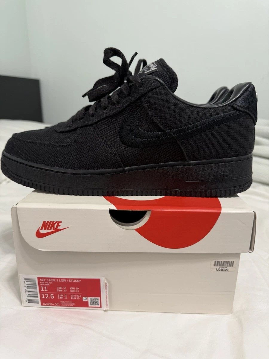Nike Air Force 1 Low Stussy Black for Sale | Authenticity