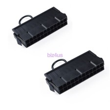2x 24-Pin Female ATX PSU Power Supply Starter Tester Start up Jumper Bridge Tool
