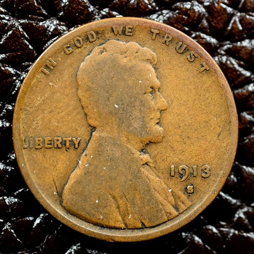 1913-S Lincoln Wheat Cent ~ GOOD (GD) Condition ~ COMBINED SHIPPING!