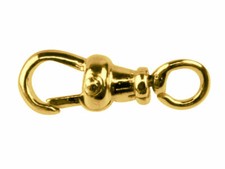 9ct gold 19mm Albert Swivel Fastener 9ct Gold Jewellery Fastener Open Ring