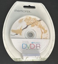 New / Factory Sealed - Memorex : Tranquility 10 Pack DVD-R 16X 4.7 Gb 120 Min.