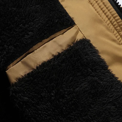 Men's Winter Warm Fur Collar Hooded Long Coat Jacket Parka Outwear Ski Snow Soft - Bild 8 von 22