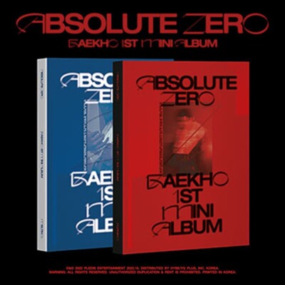 BAEKHO [ABSOLUTE ZERO] Album 2 Ver SET 2CD+2 Photo Book+8 Card+4Sticker+2 Poster