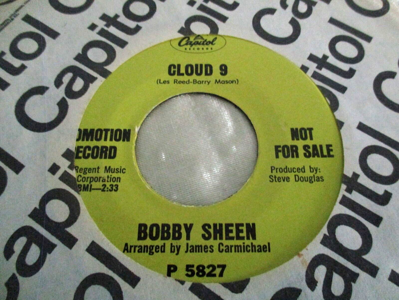 BOBBY SHEEN: Northern Soul / Cloud 9 / I shook the world CAPITOL PROMO 7" 45 RPM