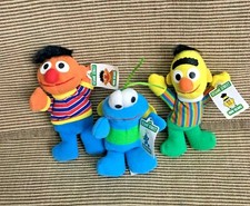 New Kellogg's Sesame Street Mini Beans Plush Ernie Bert  Twiddle Bug