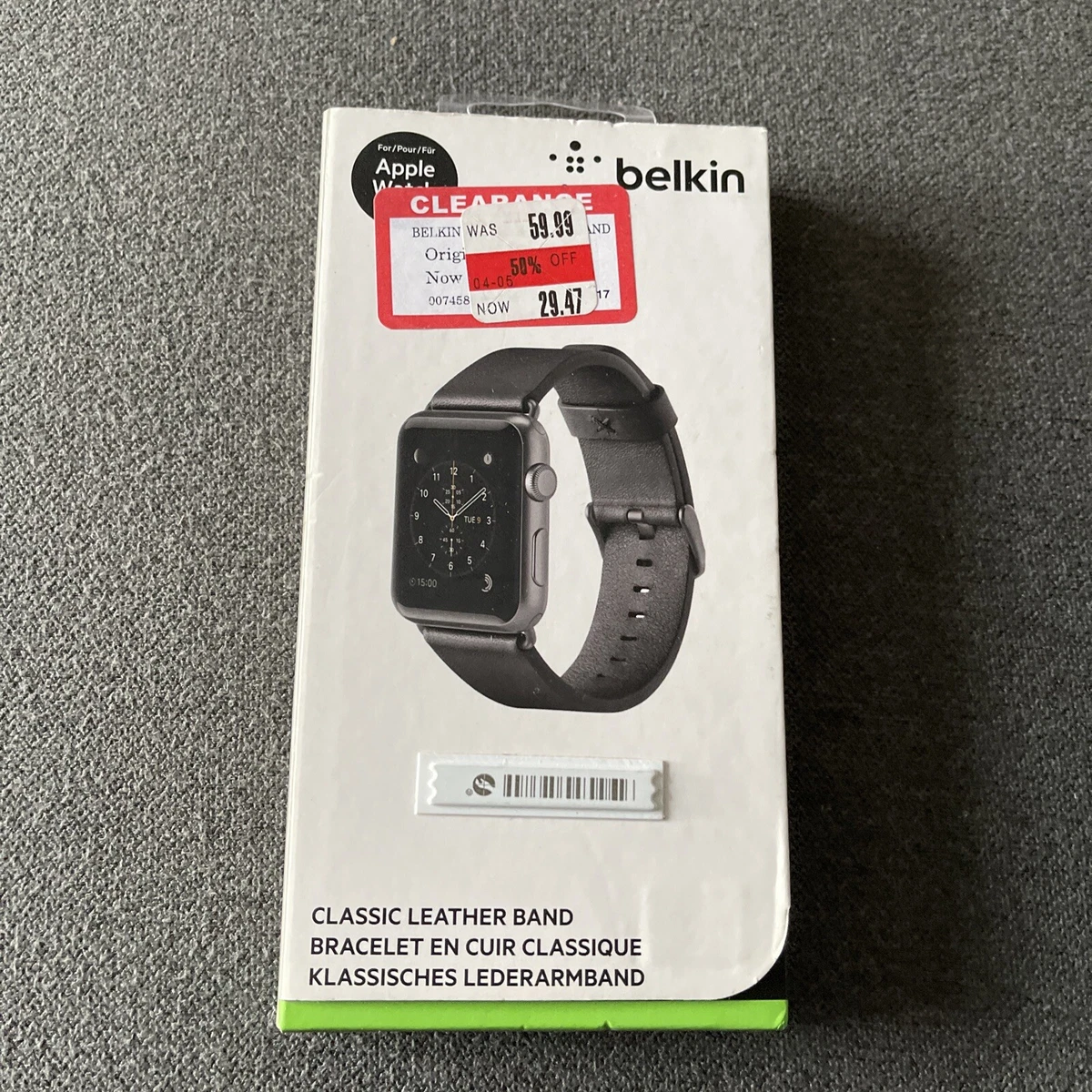 Belkin Classic Leather Band Strap Wristband for Apple Watch 38mm