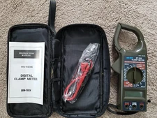 Cen-Tech Black & Red Multi Function Portable Digital Clamp Meter DT-266  New