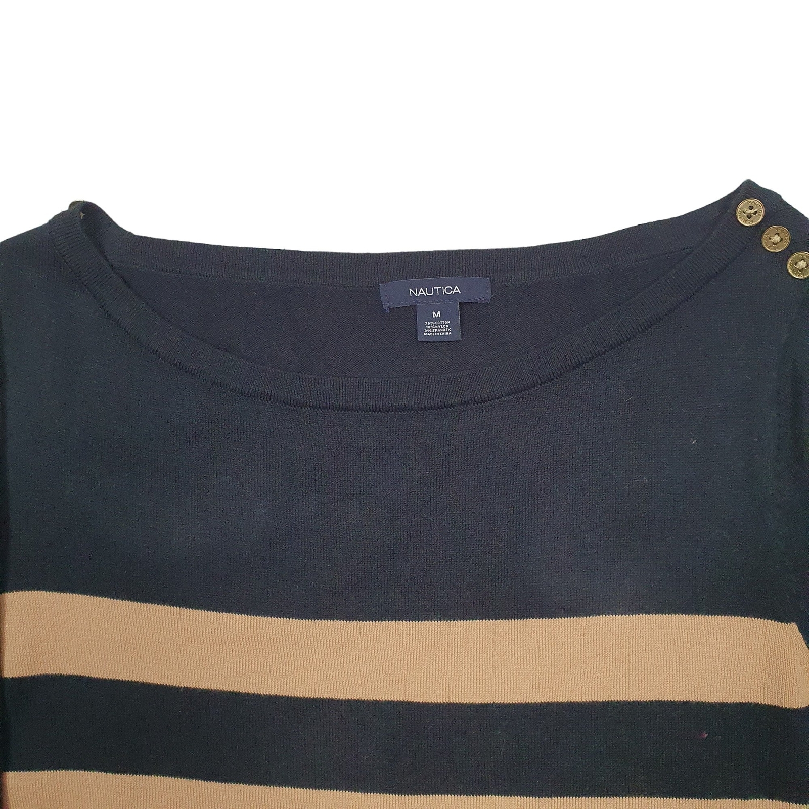 NAUTICA Vest Cotton Jumper Sweatshirt Womens M image 2