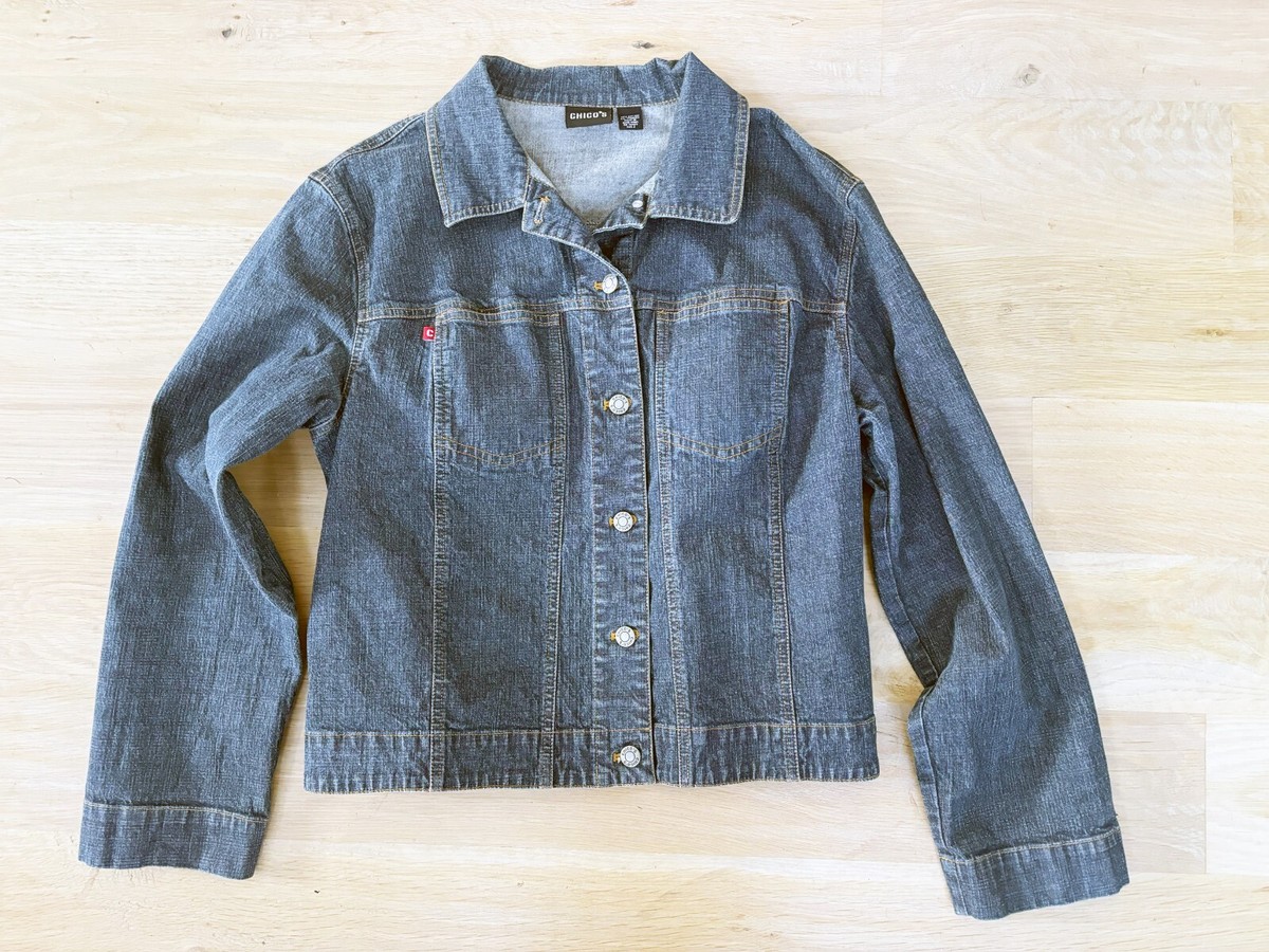 オグ Chico's Jean Jacket - Size 2XL | eBay