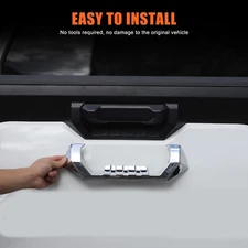 Car Tailgate Handle Frame Cover For Toyota Tundra 2022+ ABS Chrome Decorate Trim