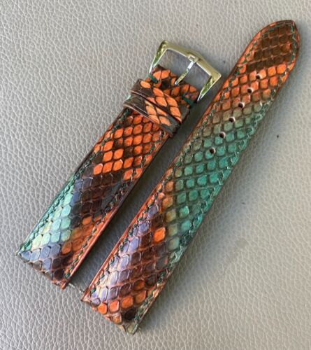 Genuine Snake Skin leather Watch Strap Band size 16 18 19 20 21 22 23 24 25 26mm - Picture 11 of 16