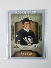 2006-07 SP Game Used Rookie GOLD #037/100 ** SUPER RARE** Evgeni Malkin