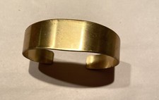 10 pc. Raw Brass Cuff Bracelet-  Vintage Arm Band Jewelry -Tapered