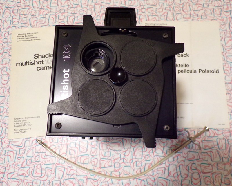 Vintage Shackman 104 MultiShot Instant Peel-Apart Film Camera