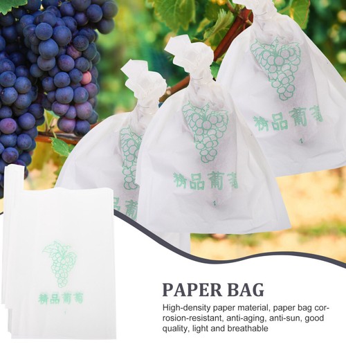 100pcs Grape Paper Protection Grow Bags Mothproof Waterproof Bags Nursery Bag - Bild 12 von 12