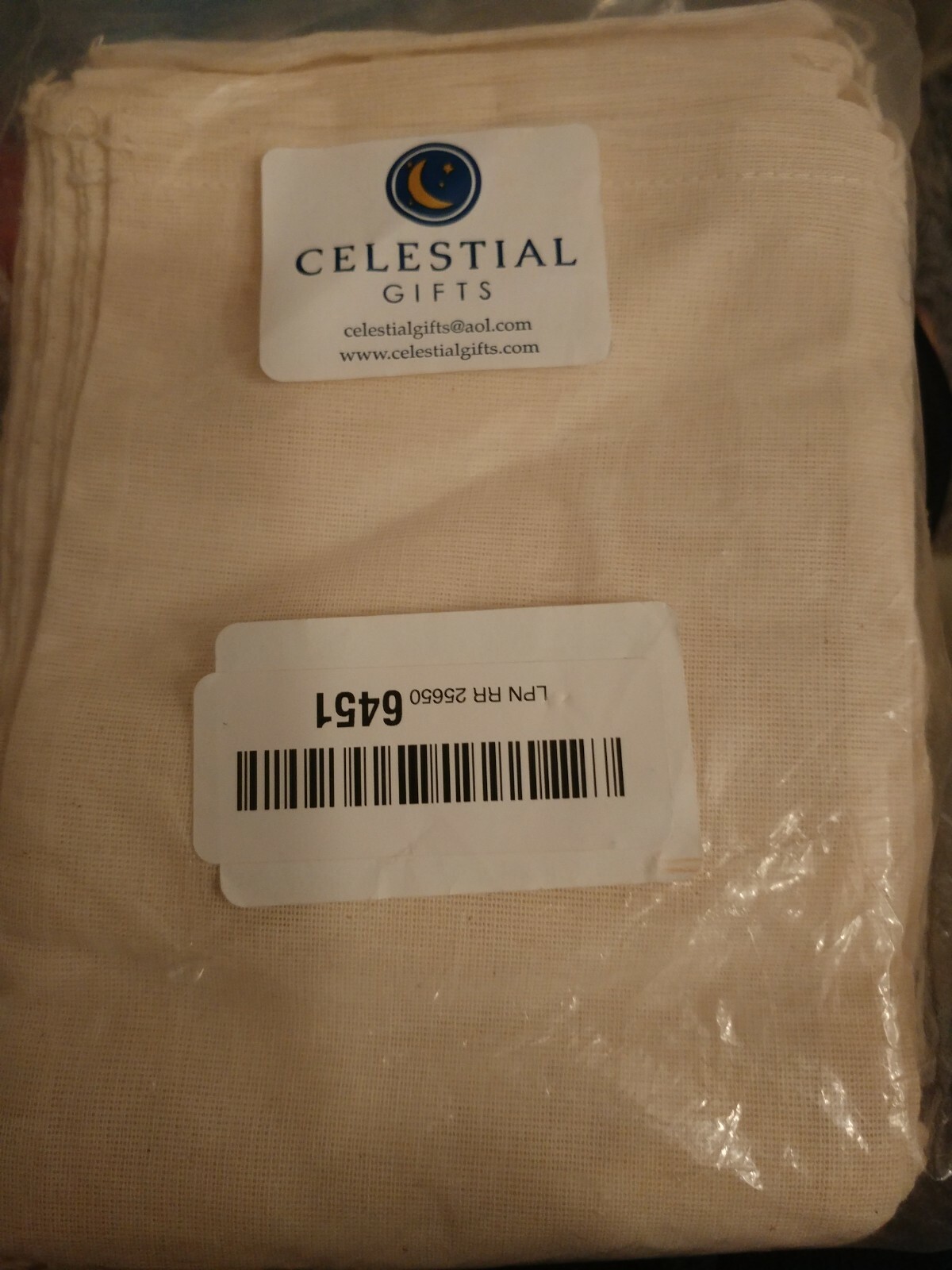 25 (5x7) Cotton Muslin Ivory Hem and Ivory Drawstring Bags | eBay