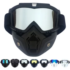 Winter Snow Sports Sunglasses Detachable Goggles Skiing Snowboarding Eyewear