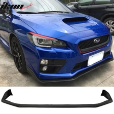 Fits 15-21 Subaru WRX STI S207 Style PU Front Bumper Lip Chin Spoiler Unpainted