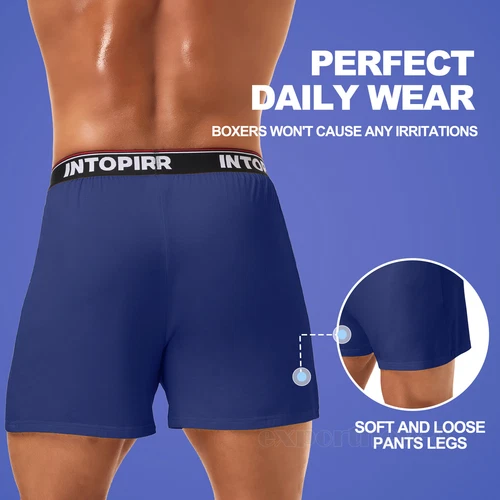 7x Mens Boxer Shorts Underwear Soft Comfortable Breathable Knit Boxer Shorts - Picture 5 of 12