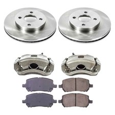 For Chevy Cobalt 05-10 Callahan Brake Parts Plain Front Brake Kit W Calipers